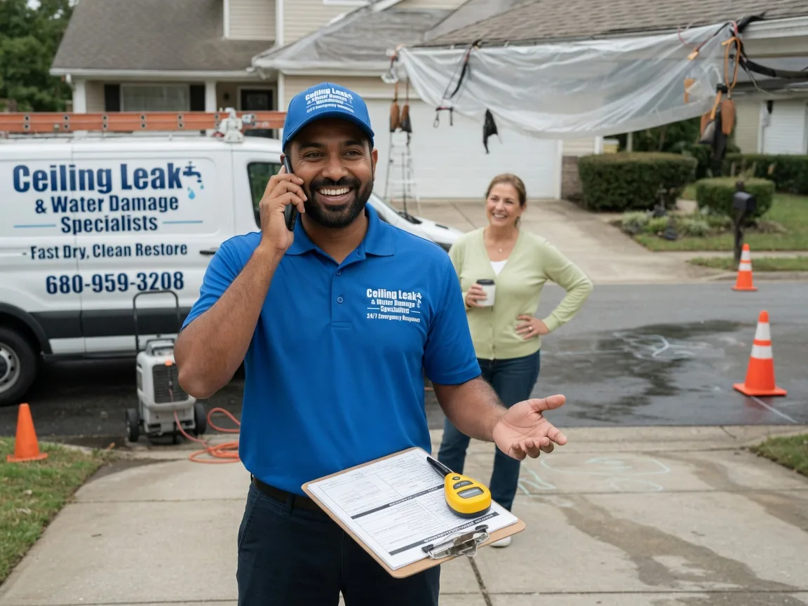 Ceiling Leak Cleanup Nashua, IA FAQs